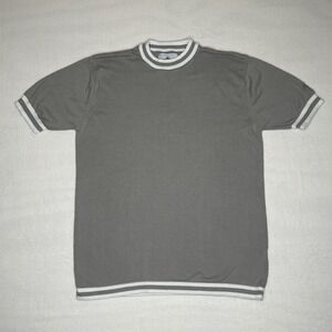 Mens Madcap England Retro T Shirt Sz XL Stripe Sleeve Color Block Embroidered